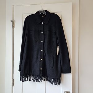 Chicos Boiled Wool Jacket size 3.